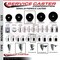 Service Caster 4'' Phenolic Swivel 1-3/8'' Expanding Stem Caster Set with Brake, 4PK SCC-EX20S414-PHS-PLB-138-4 - alternate 1
